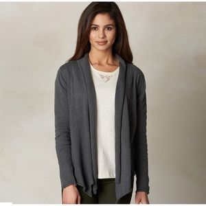 Prana Georgia Wrap Sweater Grey - Size Medium